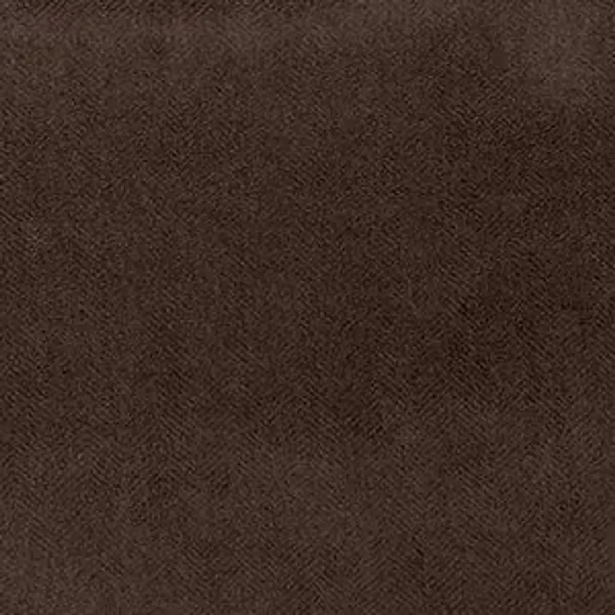 Tissu d'ameublement ANGORA marron foncé, Motif chevron subtil, toucher velours, protection anti-taches H2Oh! et haute.