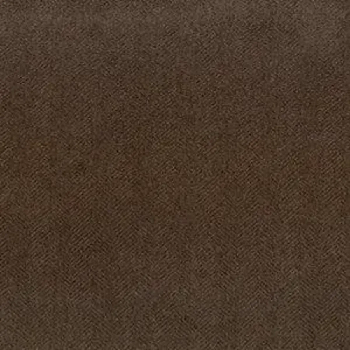 Tissu d'ameublement ANGORA marron noisette, Motif chevron délicat, toucher velours, Traitement anti-taches H2Oh!.