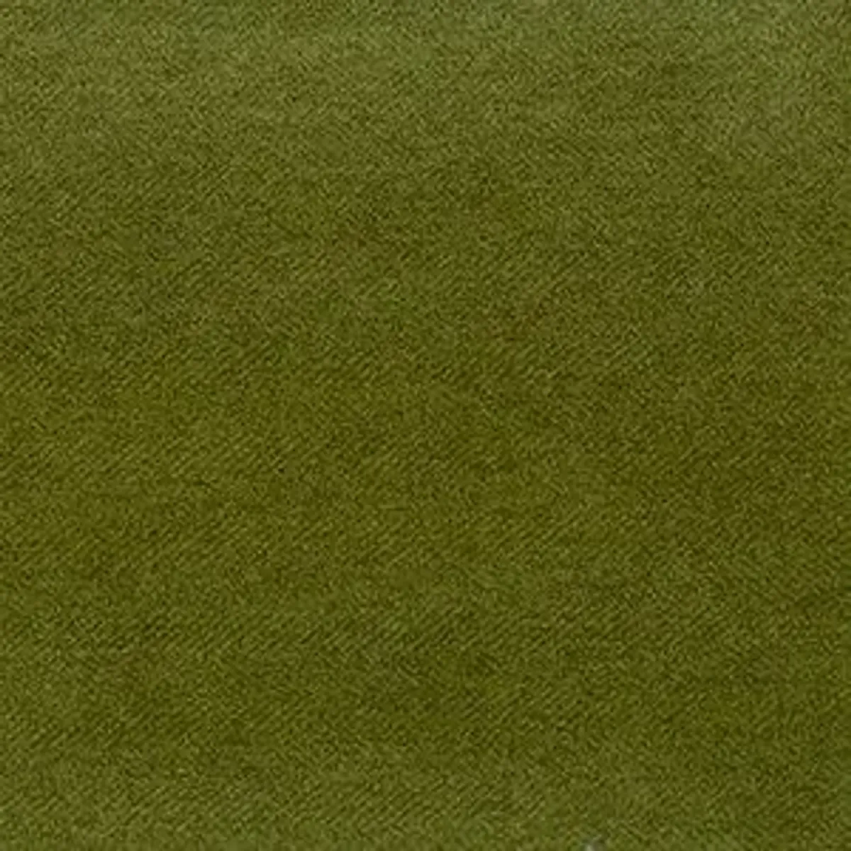 Tissu d'ameublement ANGORA vert olive : motif chevron délicat, toucher velours, protection H2Oh! anti-taches.