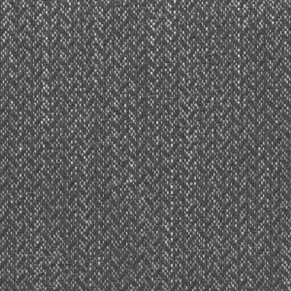 Gros plan texturé du tissu CALLAO anthracite : mélange lin et coton, motif chevron subtil, Idéal pour recouvrir canapés.