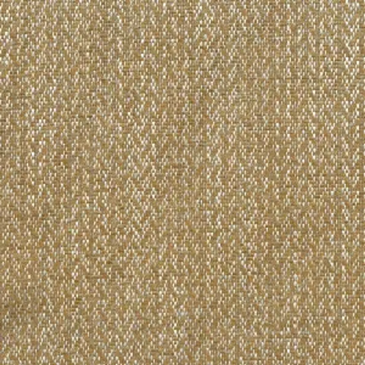 Gros plan sur le tissu CALLAO couleur ocre, Motif chevron subtil en lin et coton (15% chaque) pour lits, canapés.