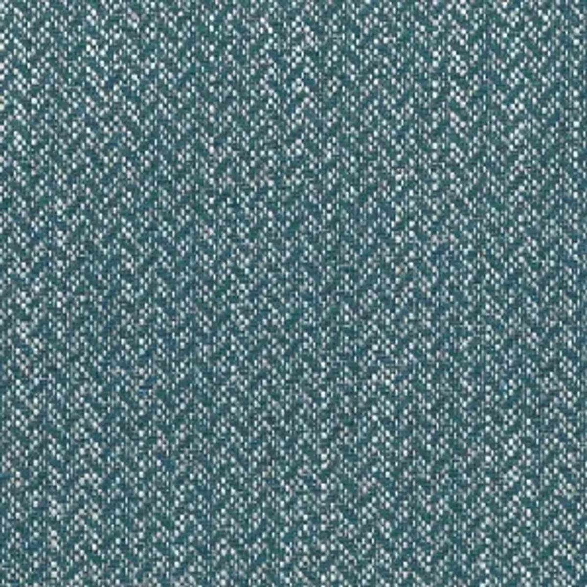 Tissu d'ameublement CALLAO bleu pétrole : motif chevron élégant en lin et coton, Textile résistant (25000 Martindale).