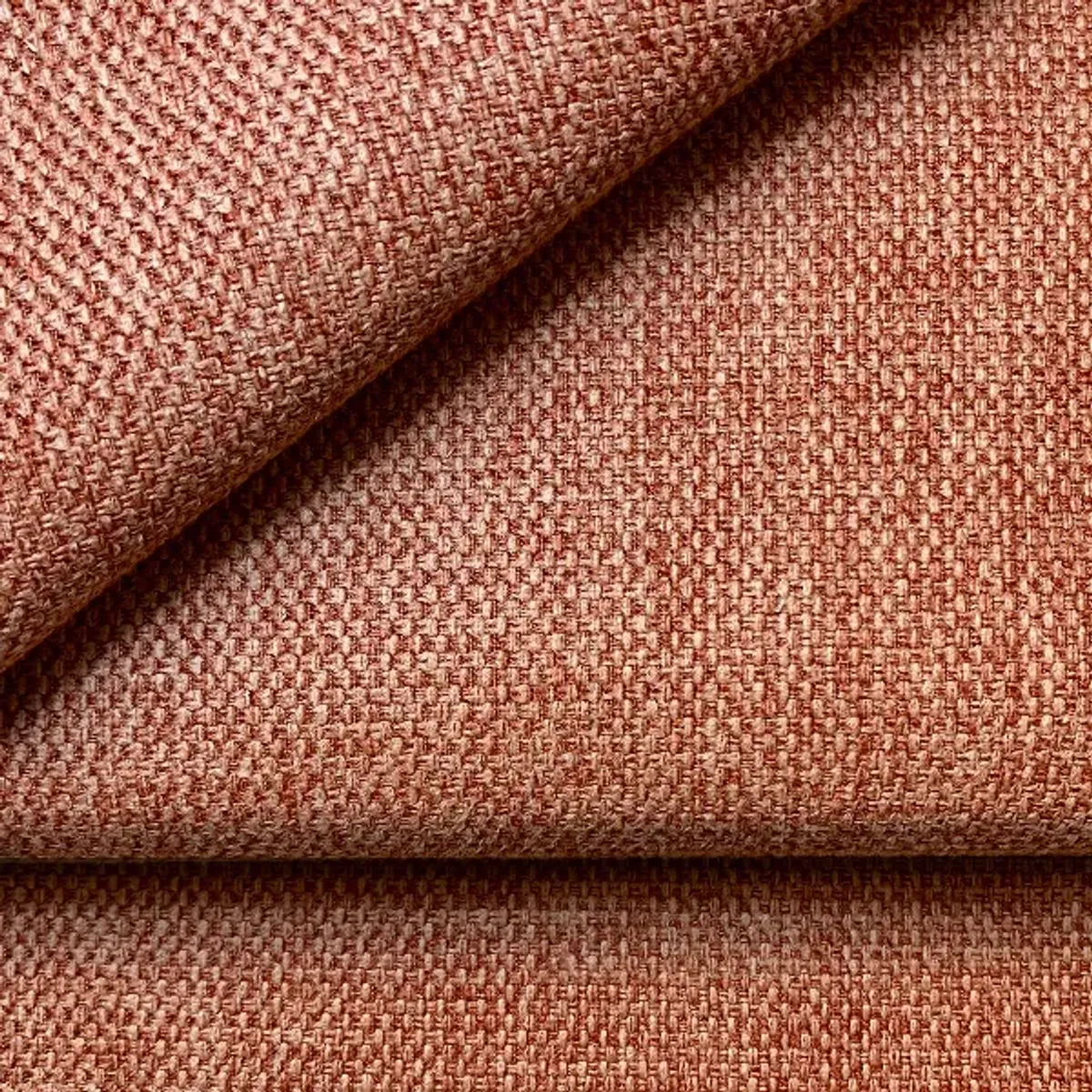 Tissu d'ameublement CHANNEL terracotta, protection H2Oh! anti-taches et résistance 40000 cycles Martindale, pour lits.