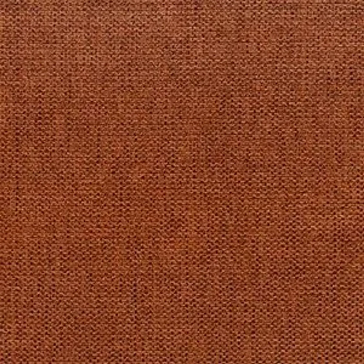 Gros plan texturé du tissu d'ameublement CHANNEL coloris rouille, Matière résistante (40000 Martindale) et hydrofuge.