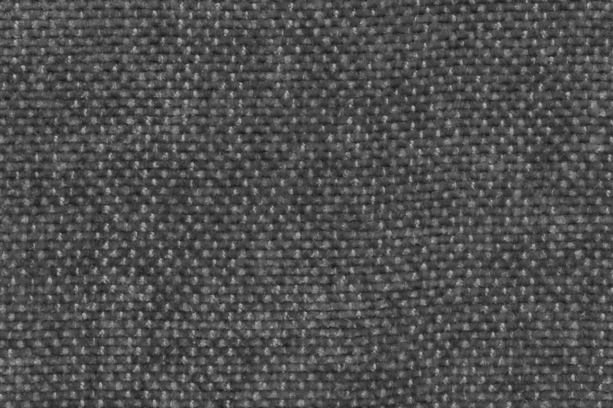 Gros plan texturé du tissu d'ameublement FRESNO gris anthracite, Chenille 100% polyester, résistant (30000 cycles.