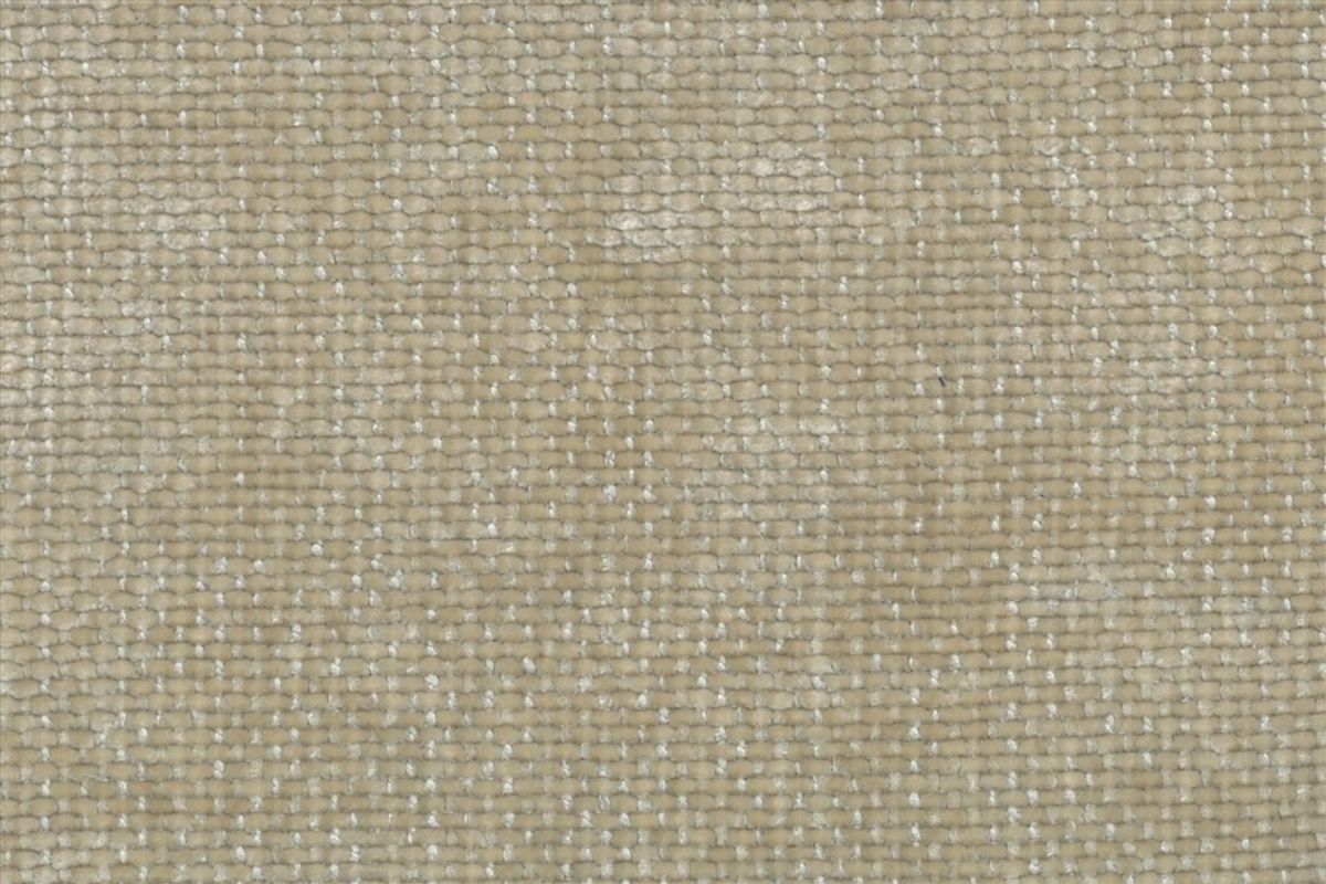 Gros plan texturé du tissu d'ameublement FRESNO beige, Chenille polyester 100% haute résistance pour canapés.