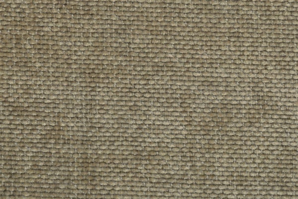 Gros plan texturé du tissu d'ameublement FRESNO beige, 100% polyester chenille, Résistance Martindale 30000 cycles pour.