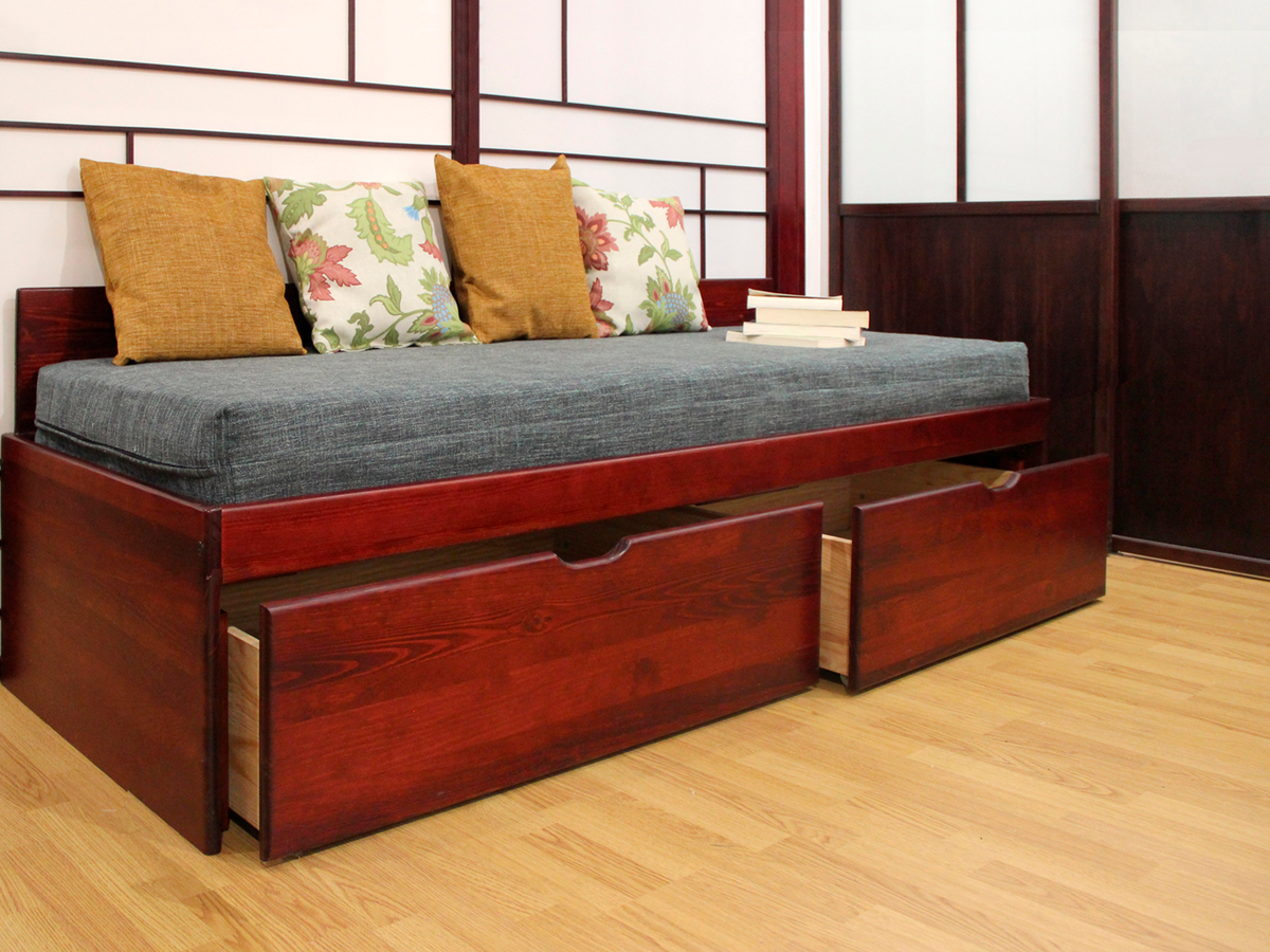 Lit tiroirs MASSAKO 400