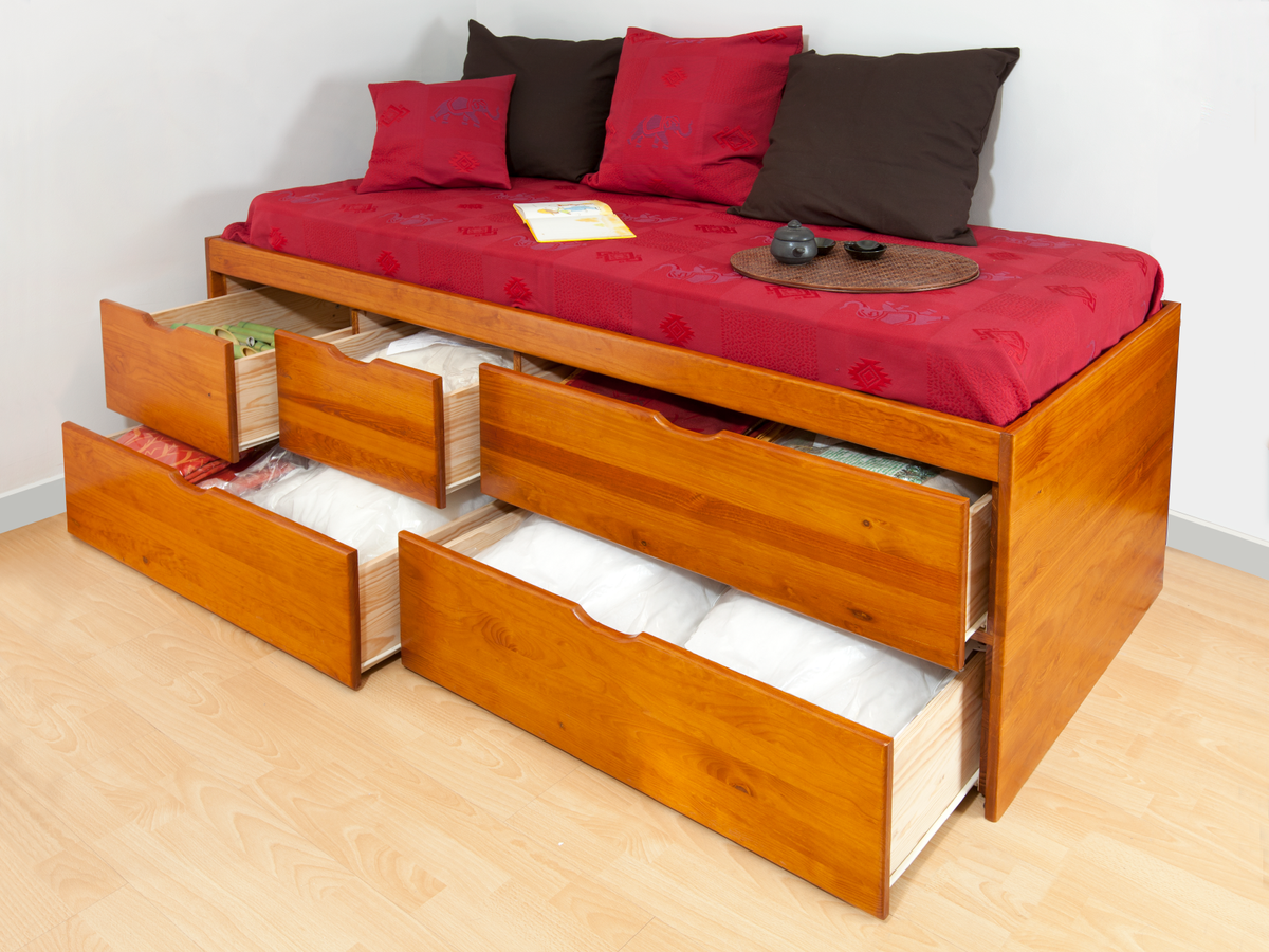 Lit tiroirs MASSAKO 690