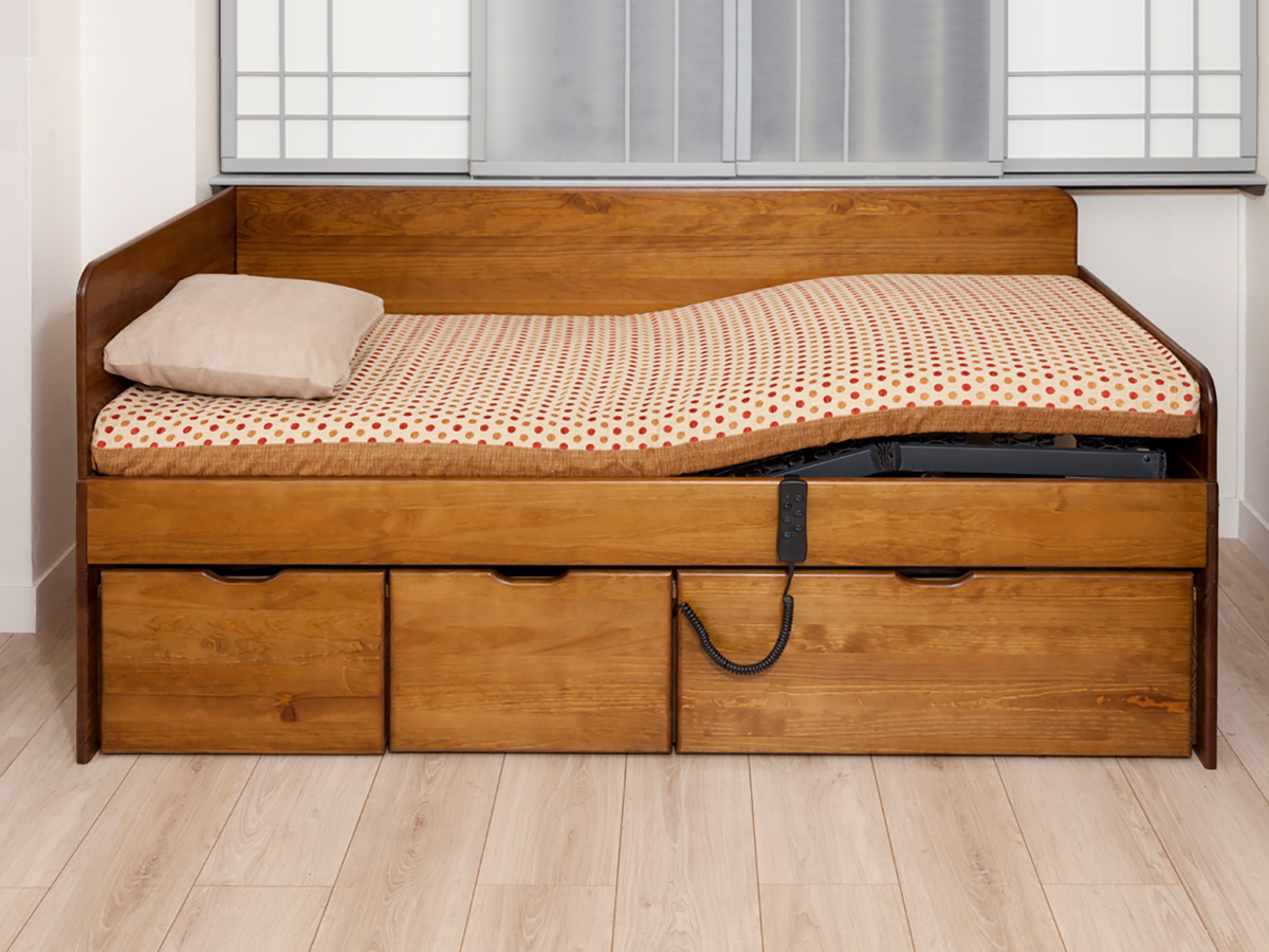 Lit tiroirs MASSAKO électrique