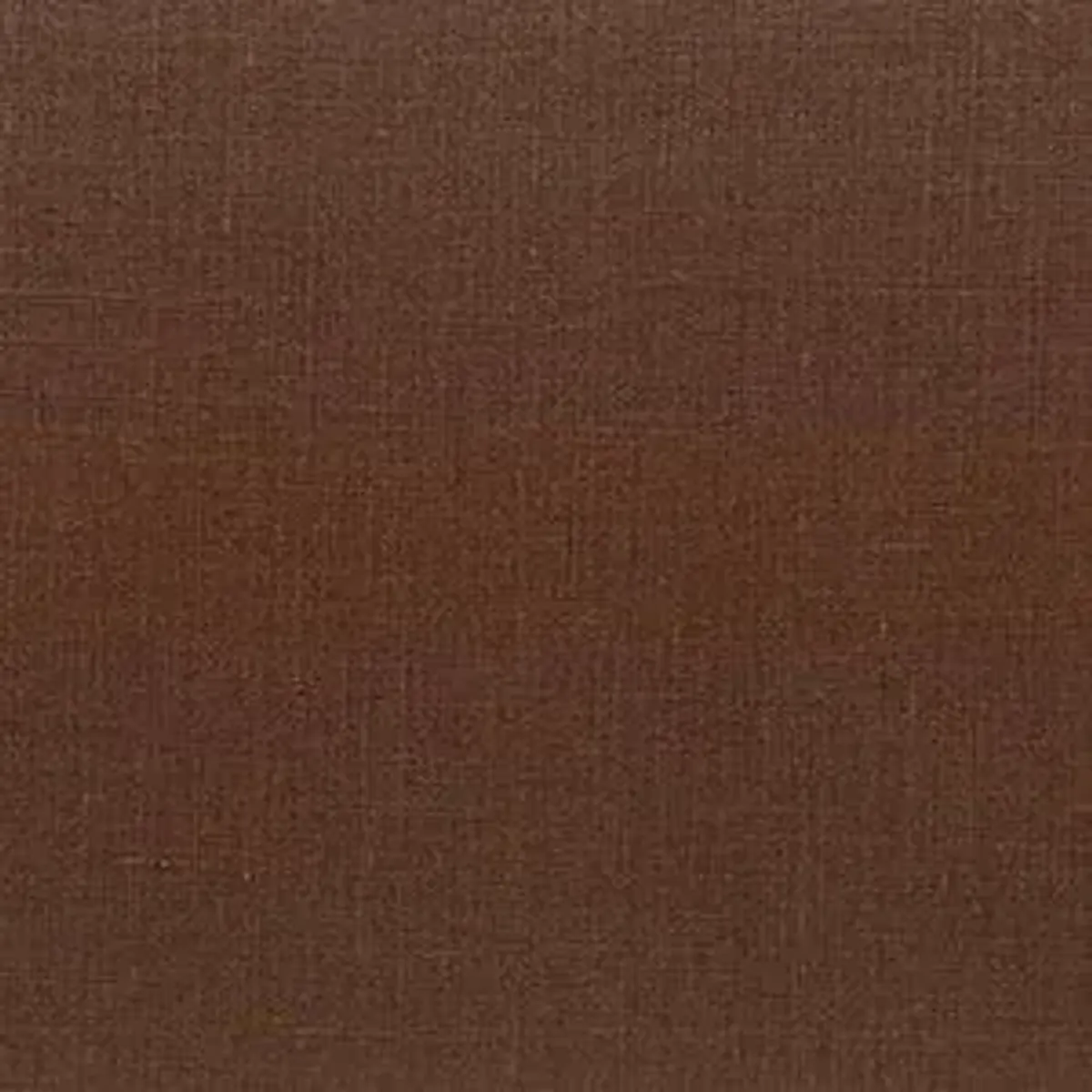Tissu d'ameublement OTTO en lin naturel couleur chocolat, Textile résistant (26000 cycles Martindale) pour canapé.