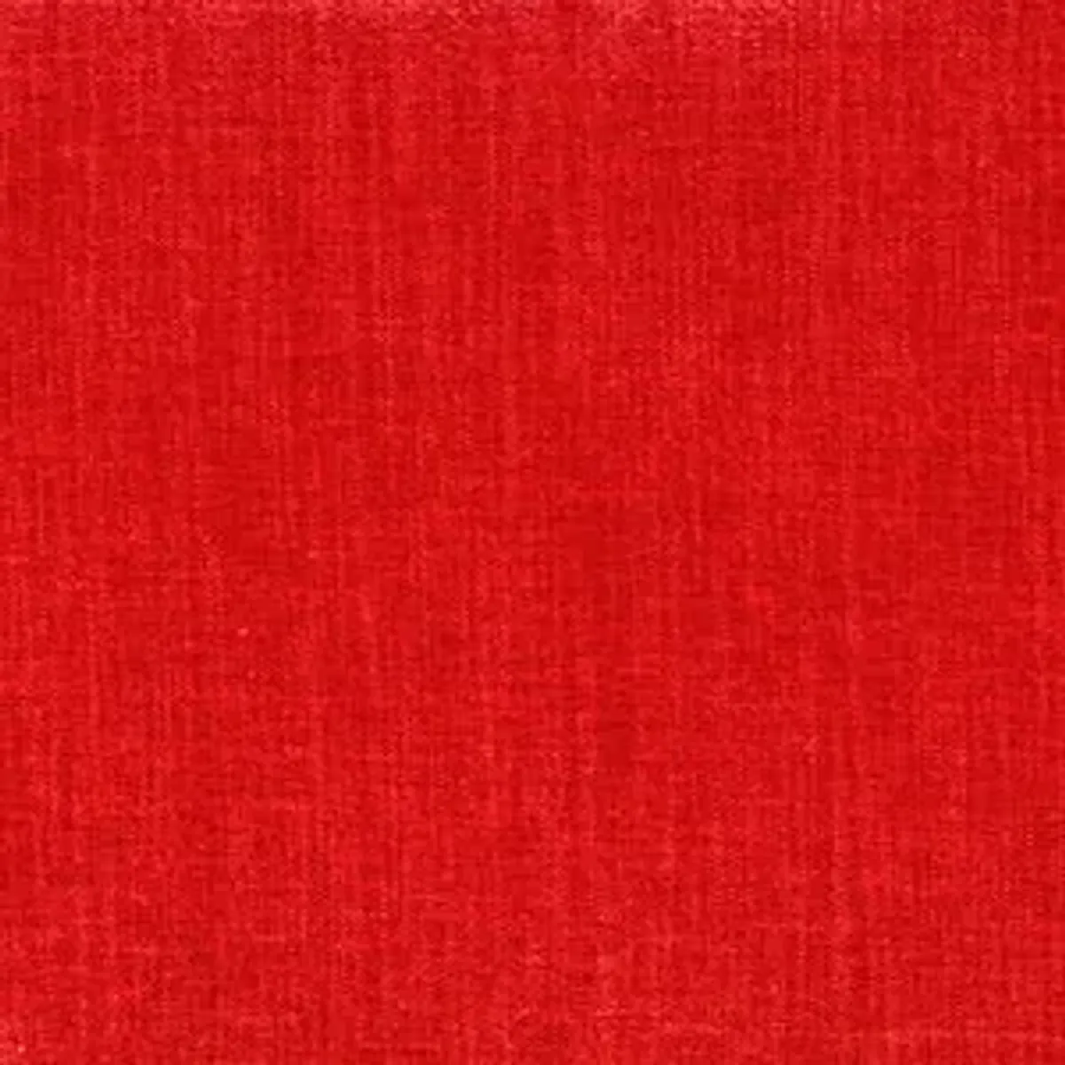 Tissu d'ameublement ROBER effet flamme rouge vermillon, Velours chenille luxueux, haute résistance (90000 Martindale).