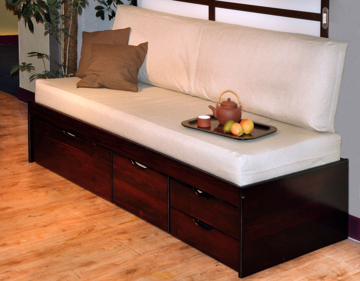 Canapé lit tiroirs MASSAKO 400