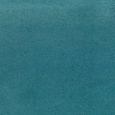 Tissu d'ameublement ANGORA bleu turquoise : motif chevron discret, toucher velours, Haute résistance (70000 Martindale).