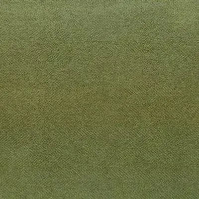 Tissu d'ameublement ANGORA vert olive avec motif chevron discret et texture velours, protection H2Oh! anti-taches.