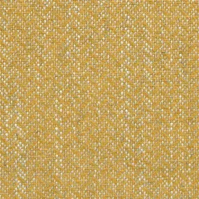 Tissu d'ameublement CALLAO coloris curry: mélange lin (15%), coton (15%) et fibres synthétiques, Gros plan texture.