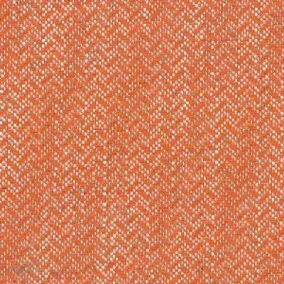 Tissu d'ameublement CALLAO orange vif : motif chevron élégant en lin et coton, pour lits, canapés, Résistance.