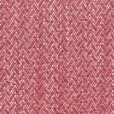Gros plan du tissu CALLAO Rose Indien, mélange lin et coton à motif chevron pour ameublement durable et doux au toucher.