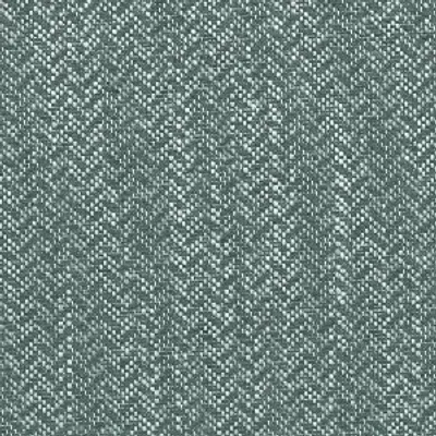 Tissu d'ameublement CALLAO bleu paon en lin et coton, motif chevron délicat, Textile résistant (25000 Martindale) pour.