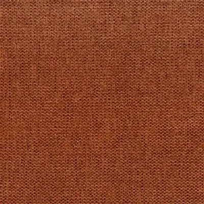 Gros plan texturé du tissu d'ameublement CHANNEL coloris rouille, Matière résistante (40000 Martindale) et hydrofuge.