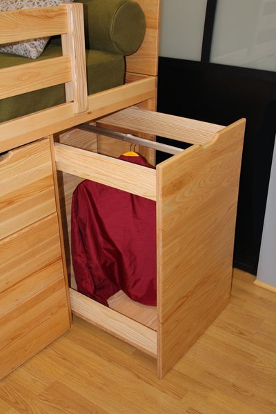 Lit Tiroir MASSAKO 1000 - Capacité Maximum & Escalier