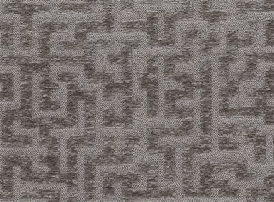 Tissu d'ameublement Jacquard META, motif géométrique gris, Traitement hydrofuge H2Oh!, résistant (30000 cycles.