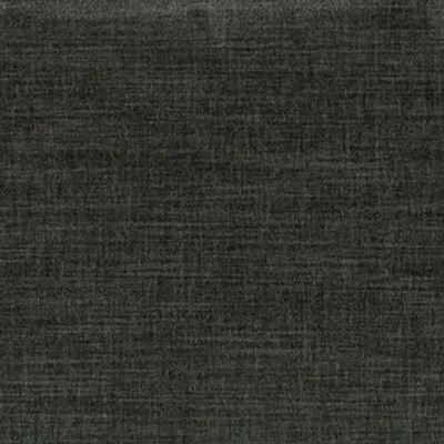 Texture rapprochée du tissu d'ameublement ROBER anthracite, Velours effet flamme, tissage chenille haute résistance.